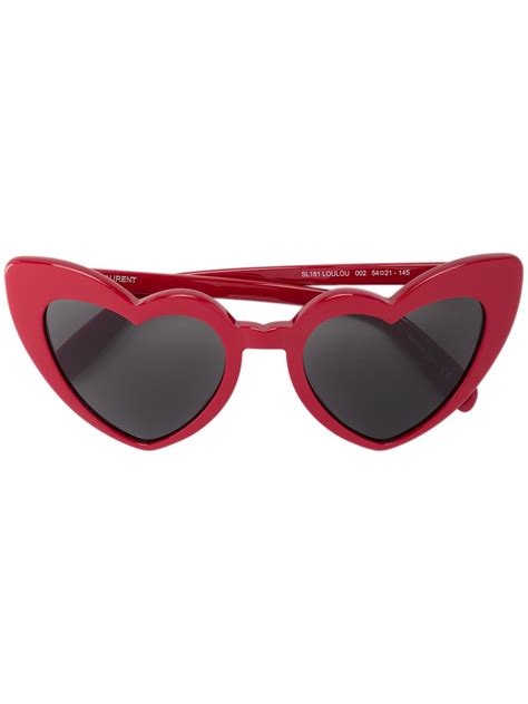 Saint Laurent Eyewear Óculos De Sol De Coração